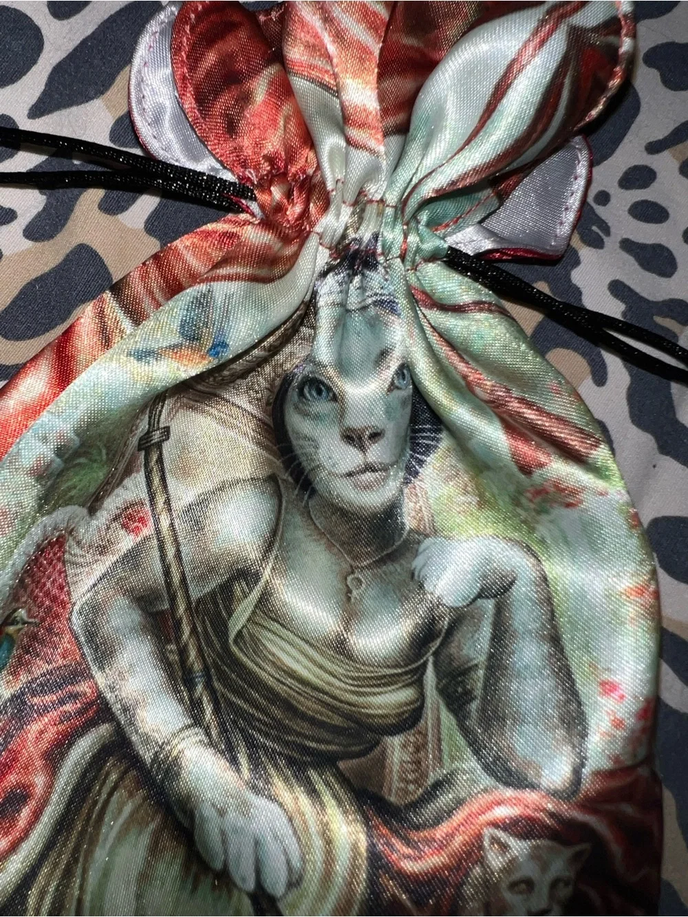 Satin Bastet kitten bag